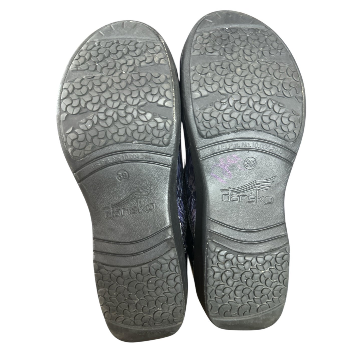 Dansko XP 2.0 Slip-On Metallic Grey Blue Professional Comfort Clogs Size 39