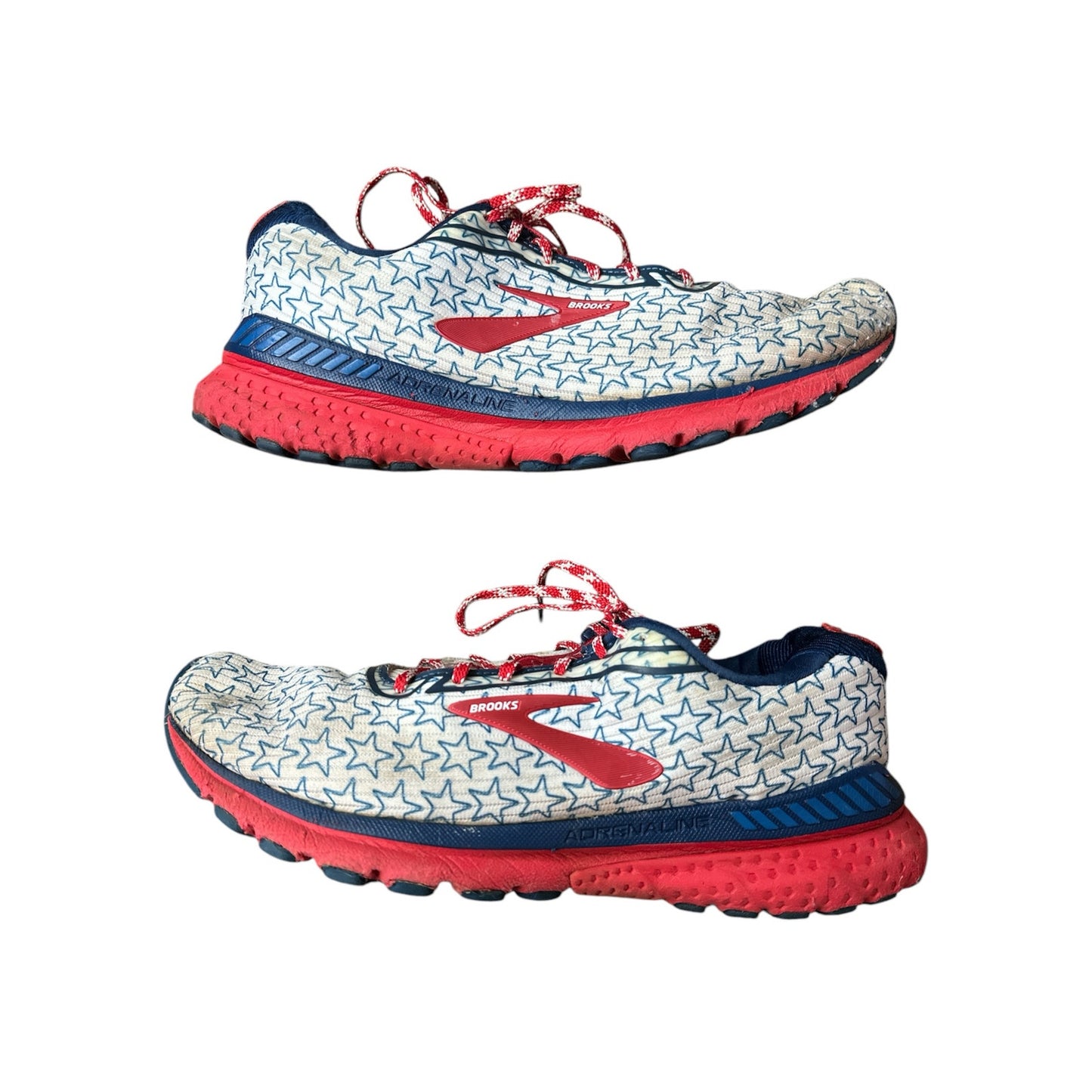 Women’s Brooks Adrenaline GTS 20 USA Stars Patriotic Athletic Sneakers Size 11.5