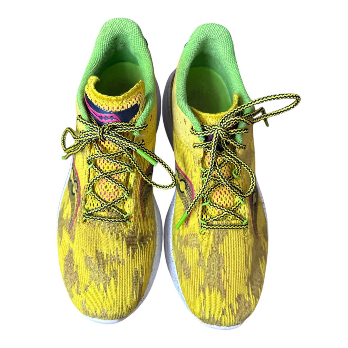 Saucony Men's Kinvara 14 Yellow Lace Up 'Otherworld' Running Shoe Size 8