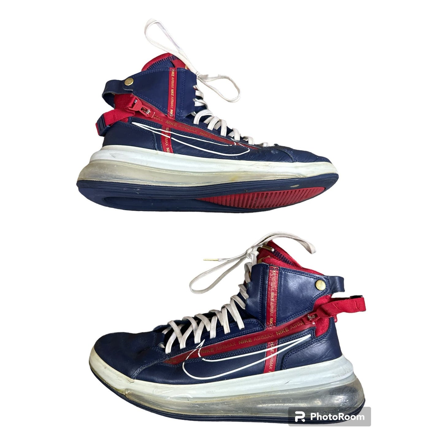 Men’s Nike Red Blue 720 Saturn Olympic A02110-400 Air Max Size 10