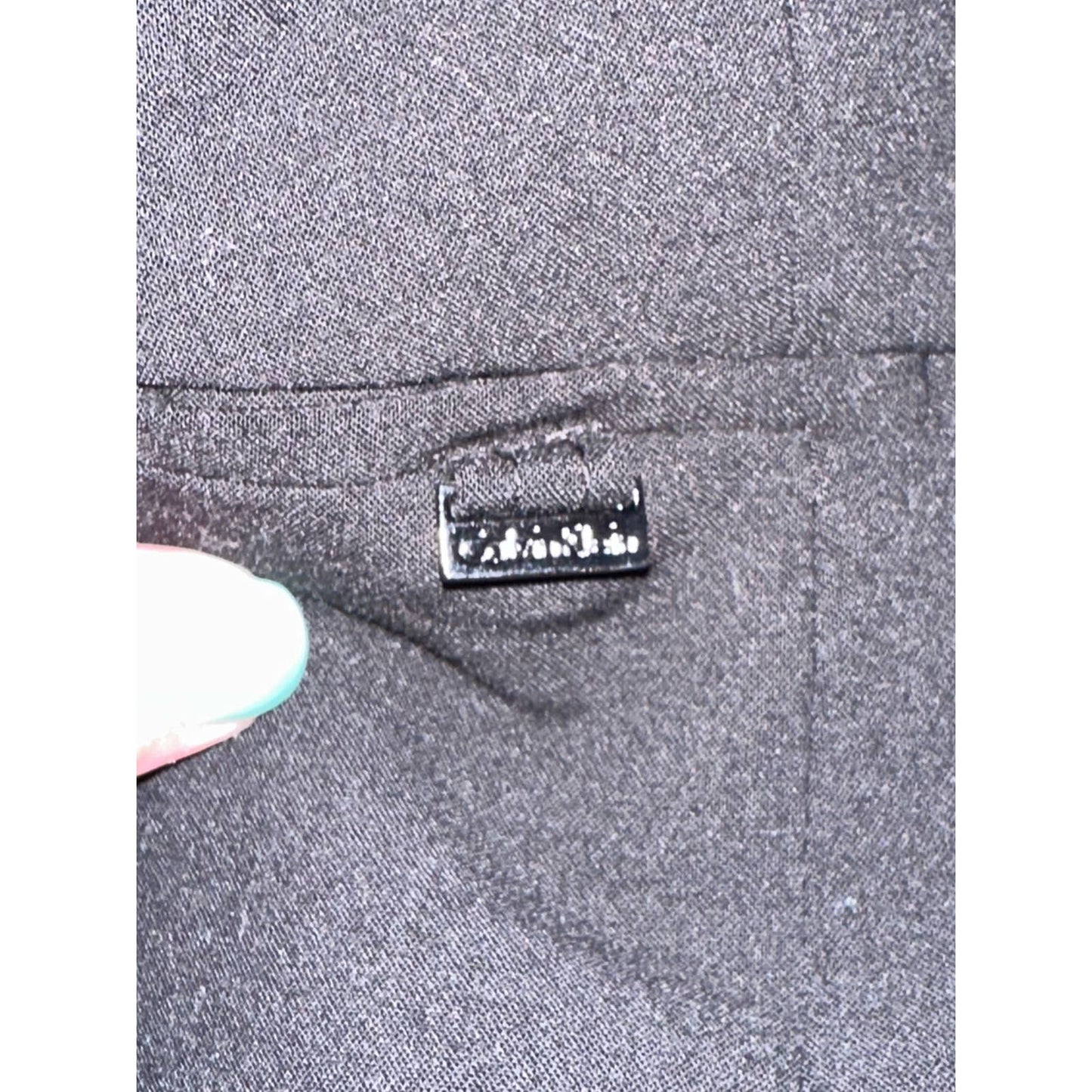 Calvin Klein Black Office Pencil Skirt Zip Up Size 8