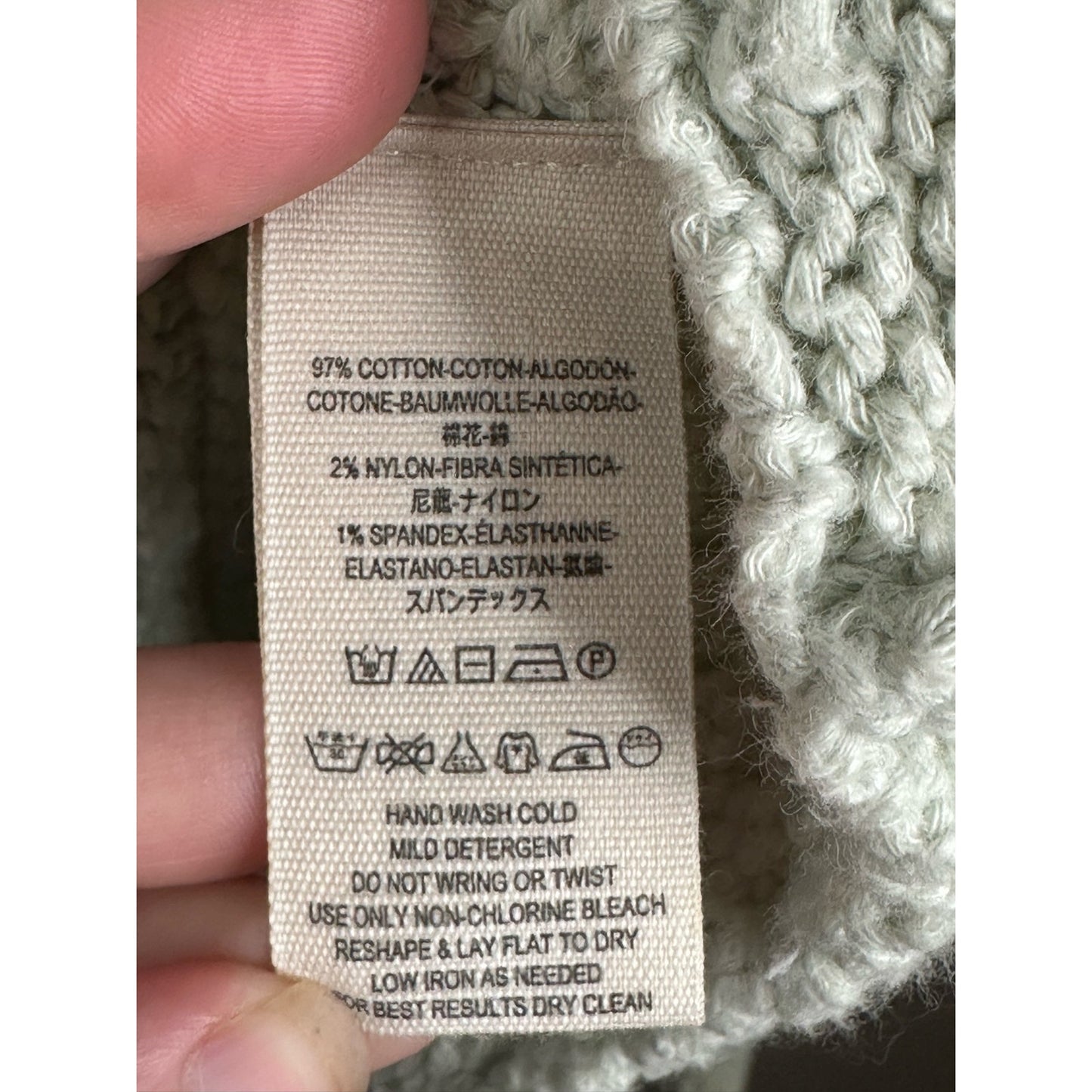 Free People Menace Cream White Long Sleeve Knitted Tunic Sweater Size Medium