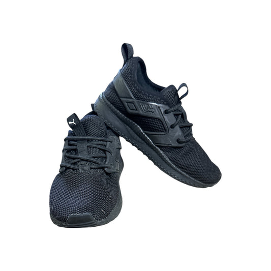 Boy’s Puma Pacer Next Excel Black Elastic Lace Up Low Top Athletic Shoes Size 9