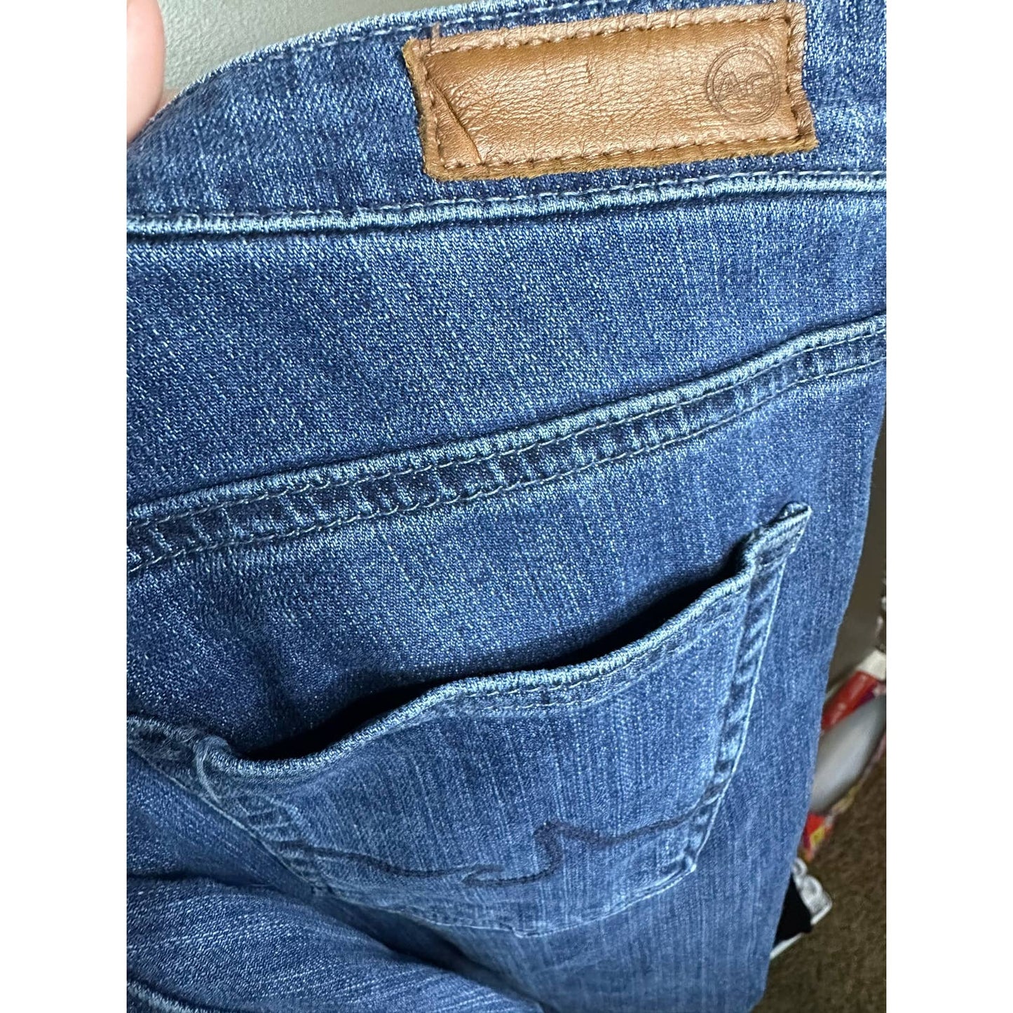 AG Adriano Goldschmied The Legging Ankle Super Skinny Blue Jeans Size 26R