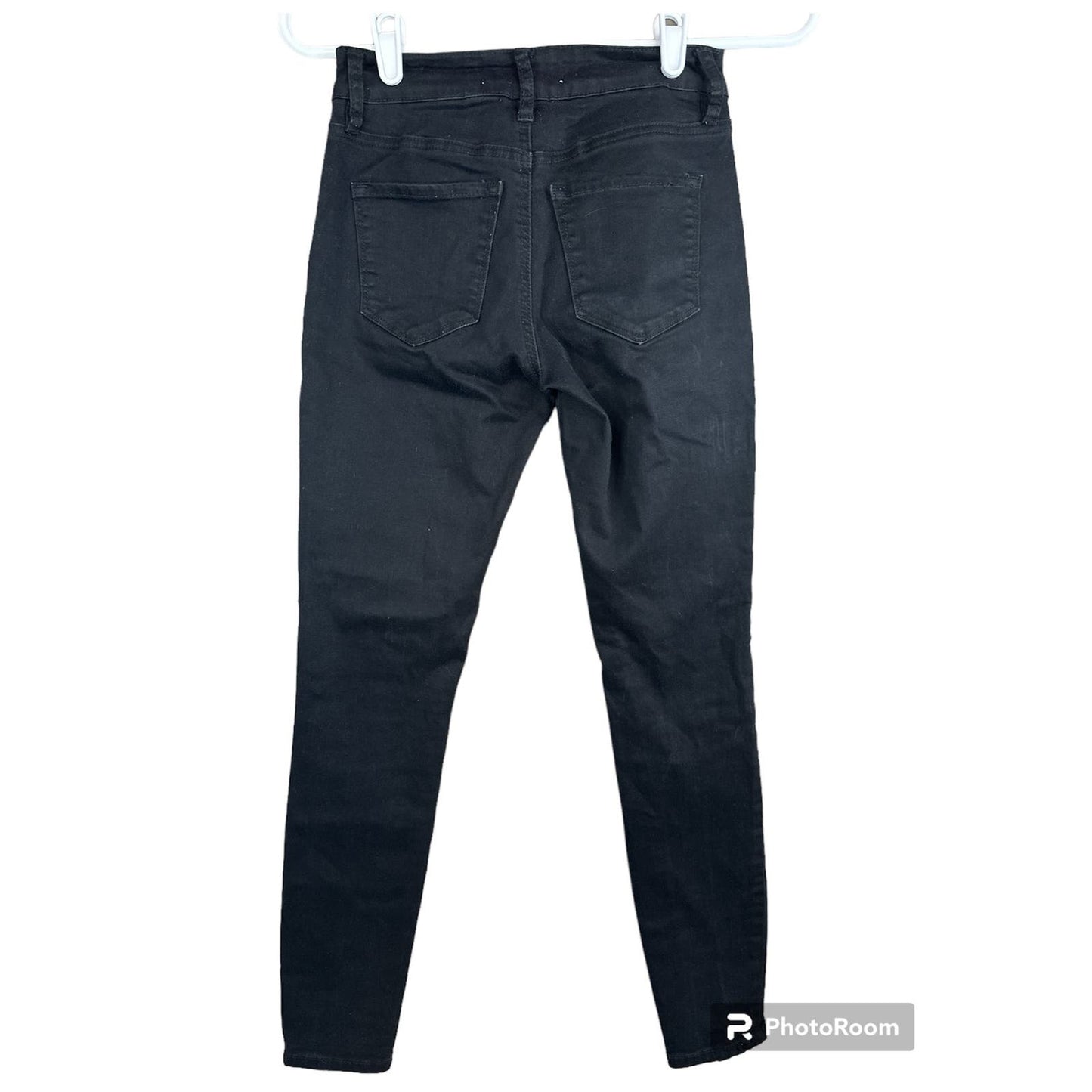 Kancan Black Mid Rise Skinny Signature Denim Jeans Size 0