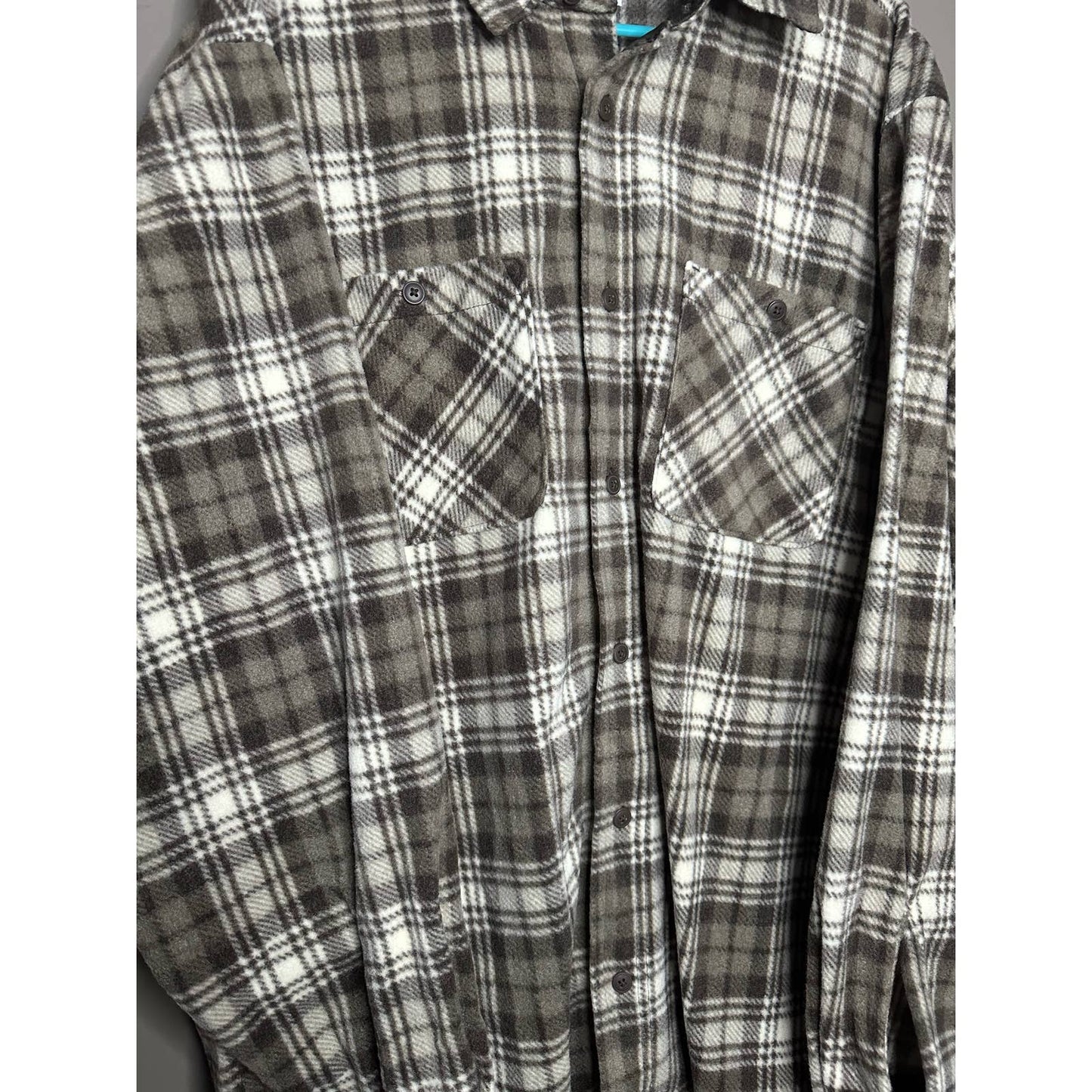 Wrangler Beige Brown Fleece Button Down Shirt Jacket Size XL