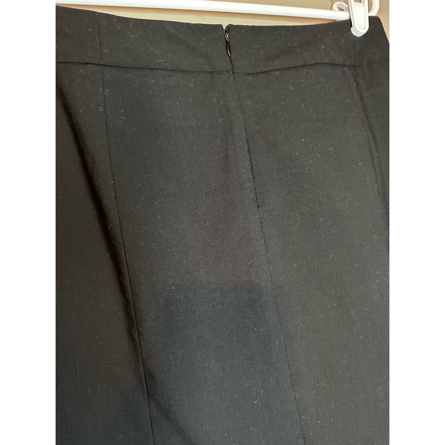 Calvin Klein Black Office Pencil Skirt Zip Up Size 8