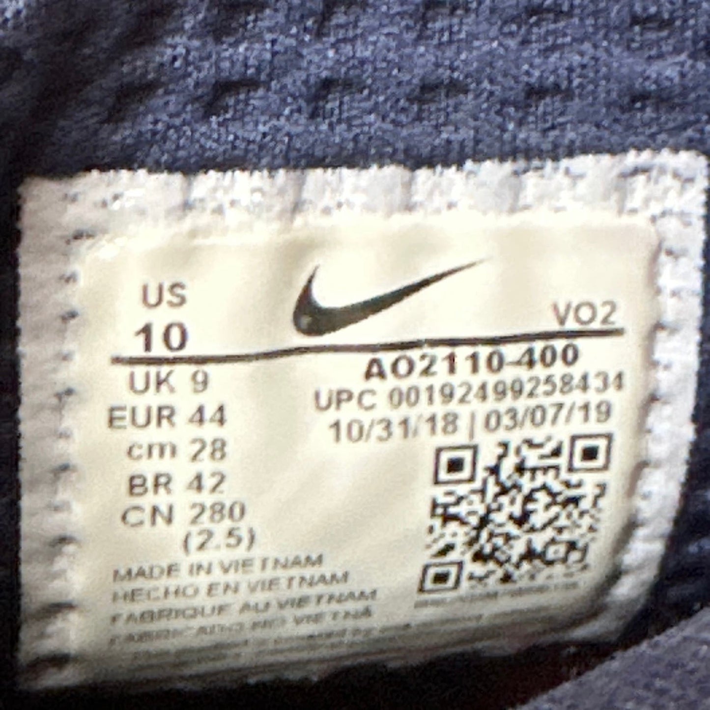 Men’s Nike Red Blue 720 Saturn Olympic A02110-400 Air Max Size 10
