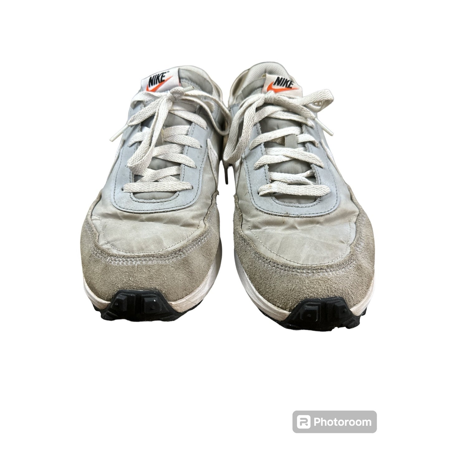 Men’s Nike Waffle Debut Grey White Suede Lace Up Athletic Running Shoe Size 11