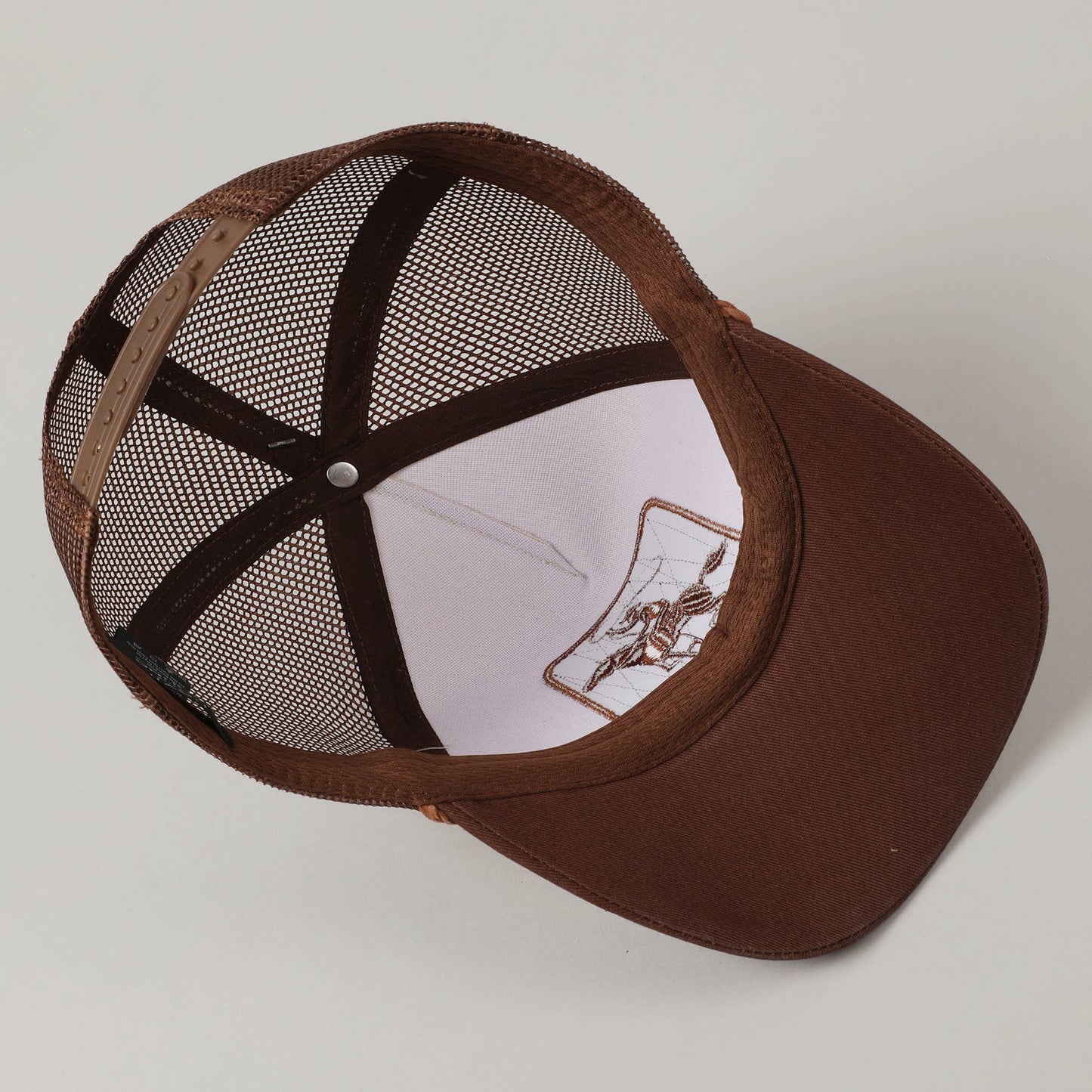 'Ride 'Em Cowboy' Howdy Brown Embroidered Mesh Back Baseball Hat