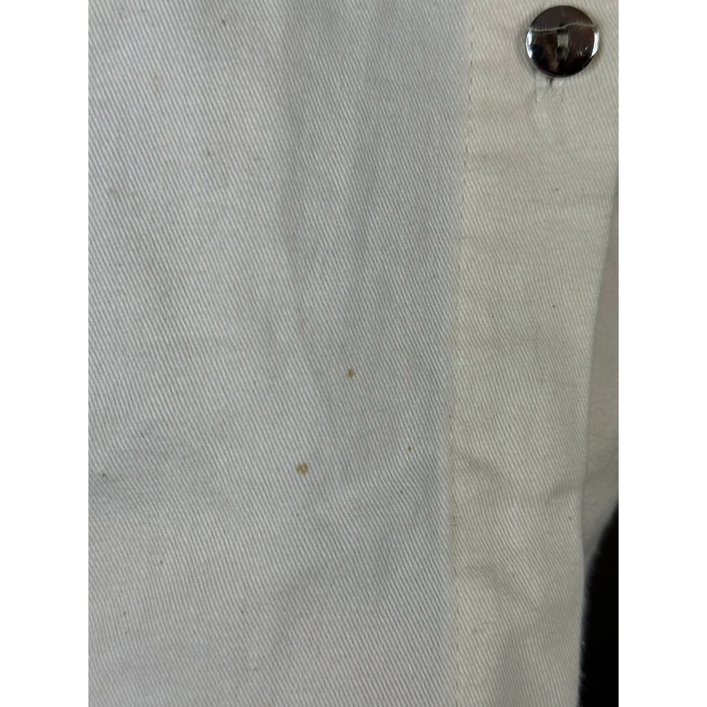 Vintage RoughRider Western Tassel Long Sleeve Button Down White Teal Size L