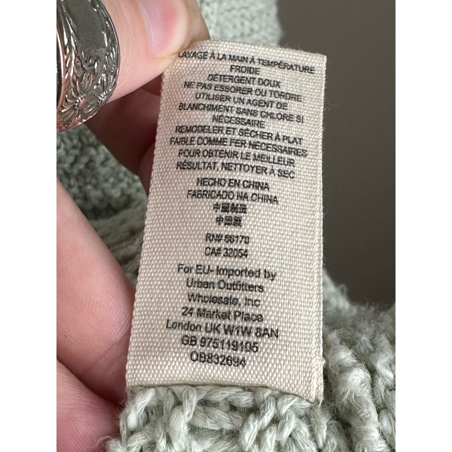 Free People Menace Cream White Long Sleeve Knitted Tunic Sweater Size Medium