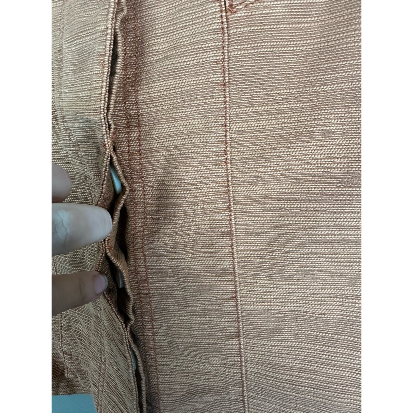 Free People Orange Tera Cotta Button Down Mini Skirt Size 2
