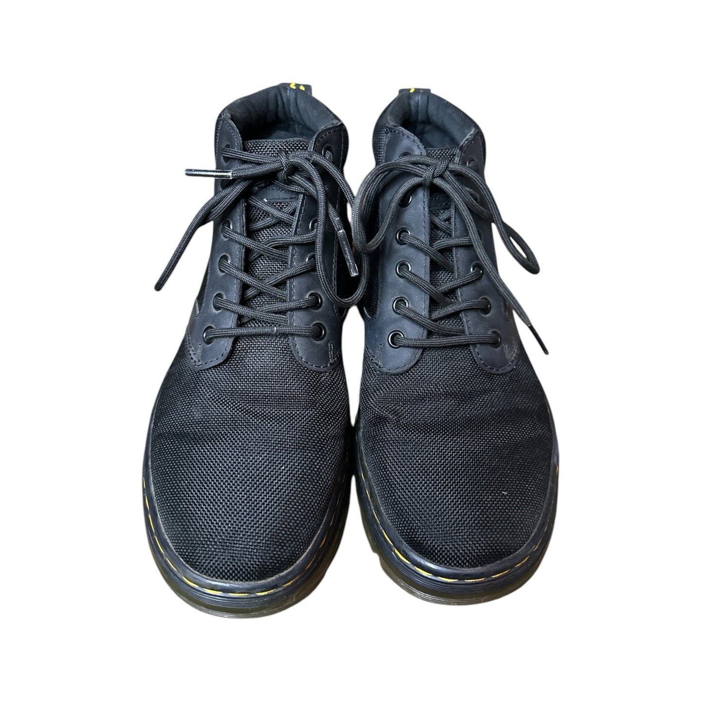 Dr. Marten’s Men’s Black Woven ‘Bonny’ Poly Casual Lace Up Combat Boots Size 5