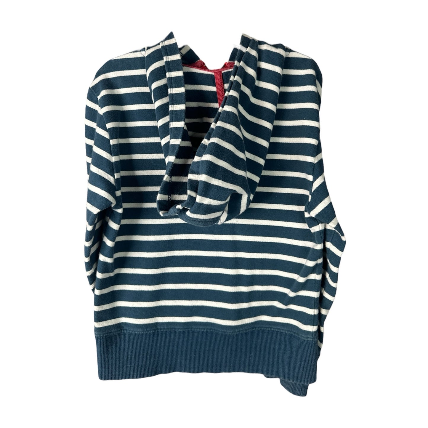 Matilda Jane X Joanna Gaines Unisex Blue White Stripe Quarter Zip Hoodie Size 4