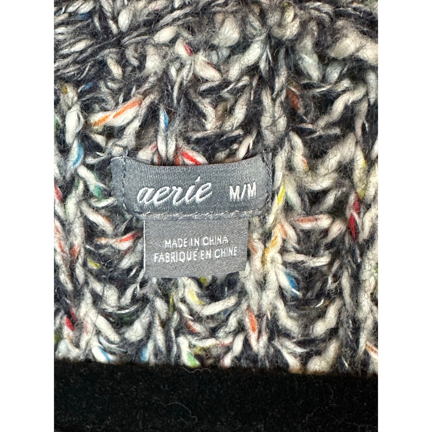 Aerie Chunky Thick Cable Knit Long Sleeve Pull Over Oversized Sweater Size M