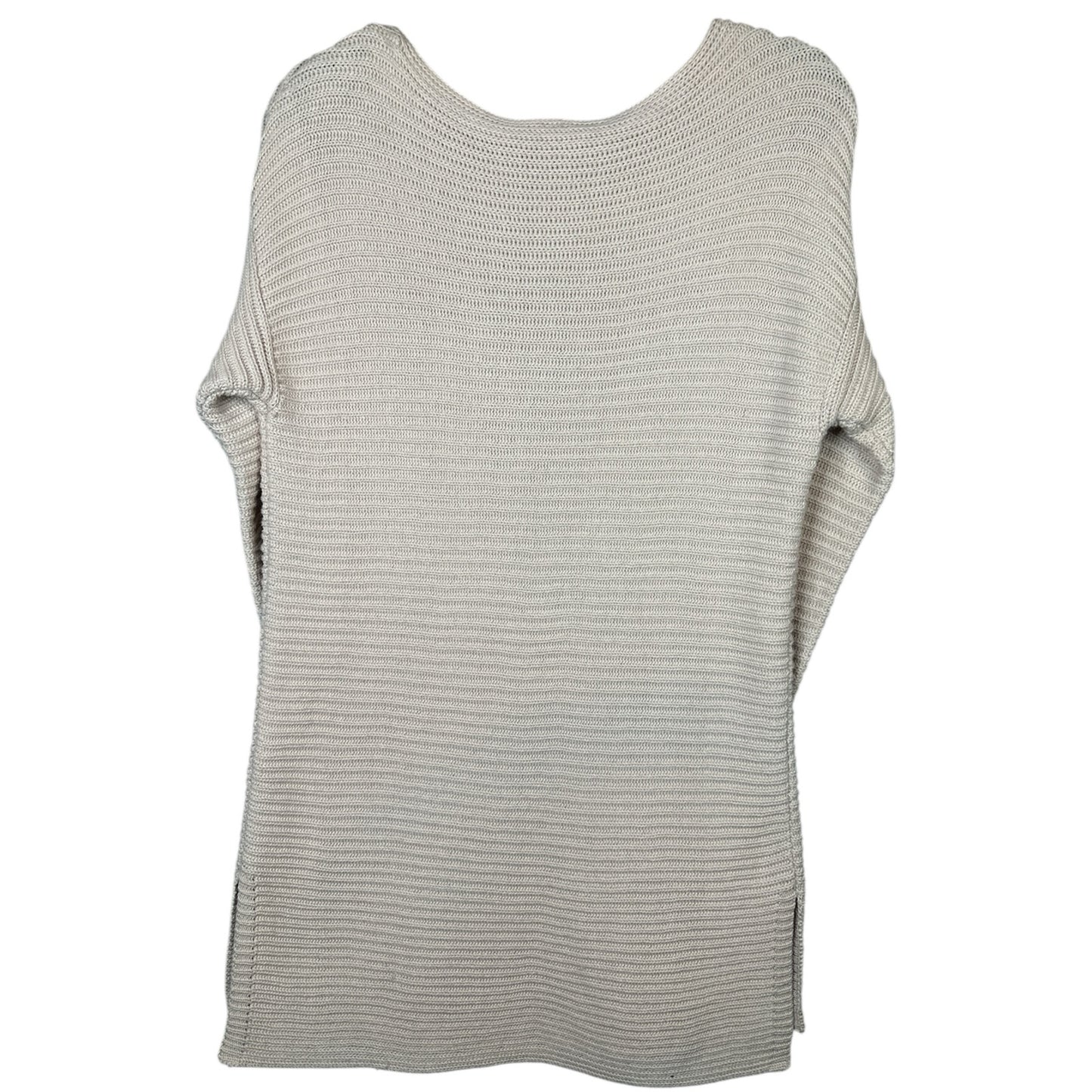 Vince Camuto Long Sleeve Scoop Neck Tan Oversized Pull Over Sweater Size Small