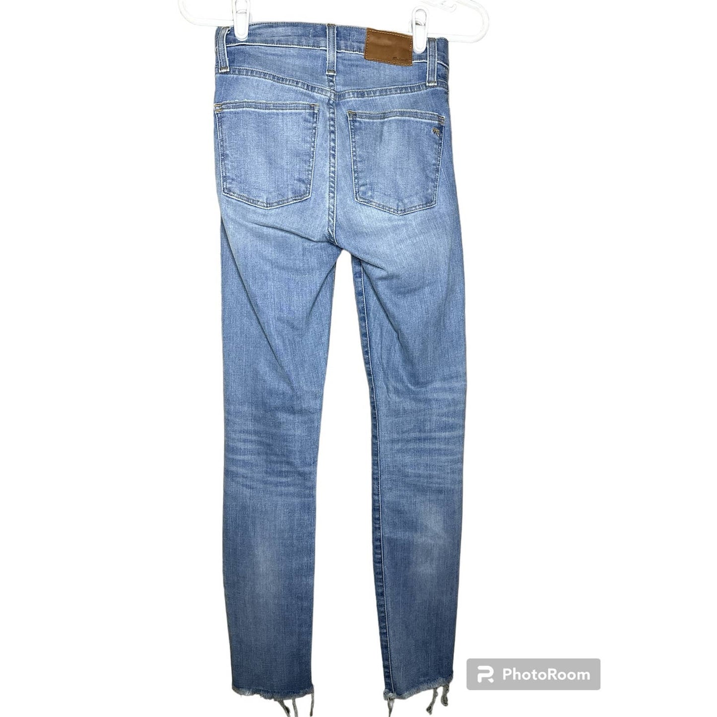 Madewell Light Wash Distressed 9” High Rise Skinny Jeans Size 23