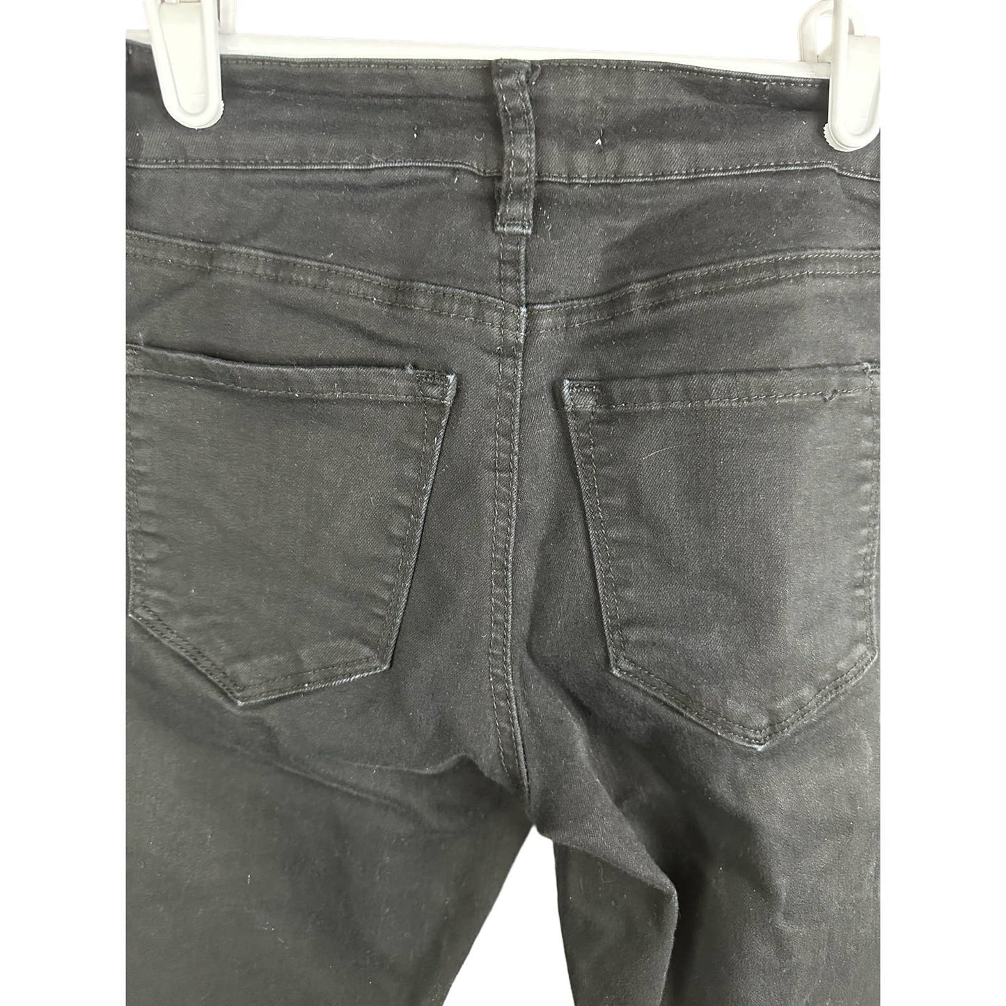 Kancan Black Mid Rise Skinny Signature Denim Jeans Size 0