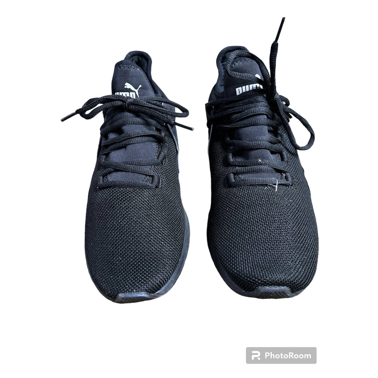 Mens Puma Electron Street Black Lace Up Running Athletic Shoes Size 11