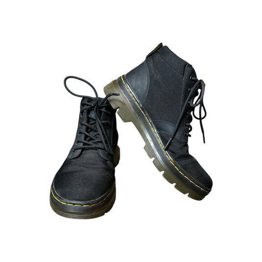 Dr. Marten’s Men’s Black Woven ‘Bonny’ Poly Casual Lace Up Combat Boots Size 5
