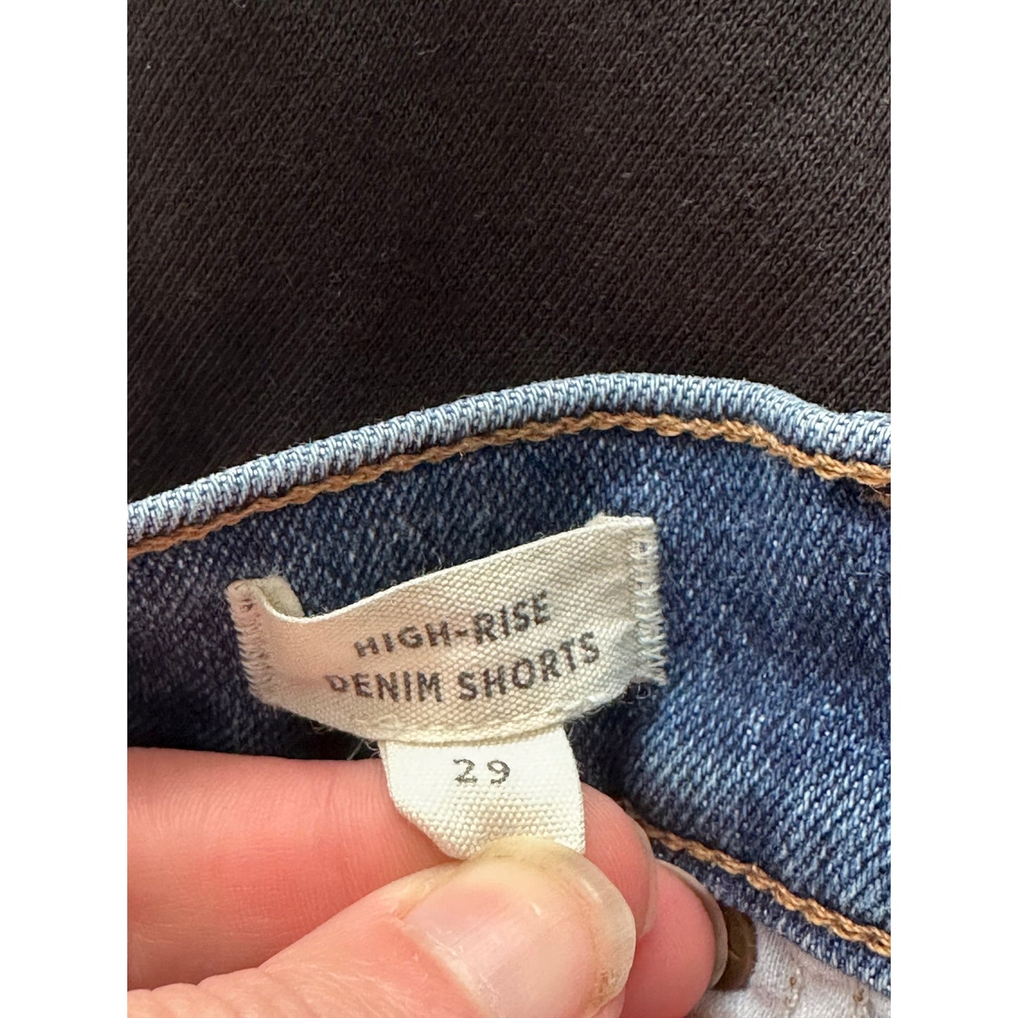 Madewell Button Front Fly Raw Hem High Rise 'Burke Wash' Denim Shorts Size 29