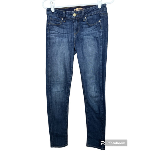 Paige Peg Skinny Medium Wash Blue Jeans Denim Size 25
