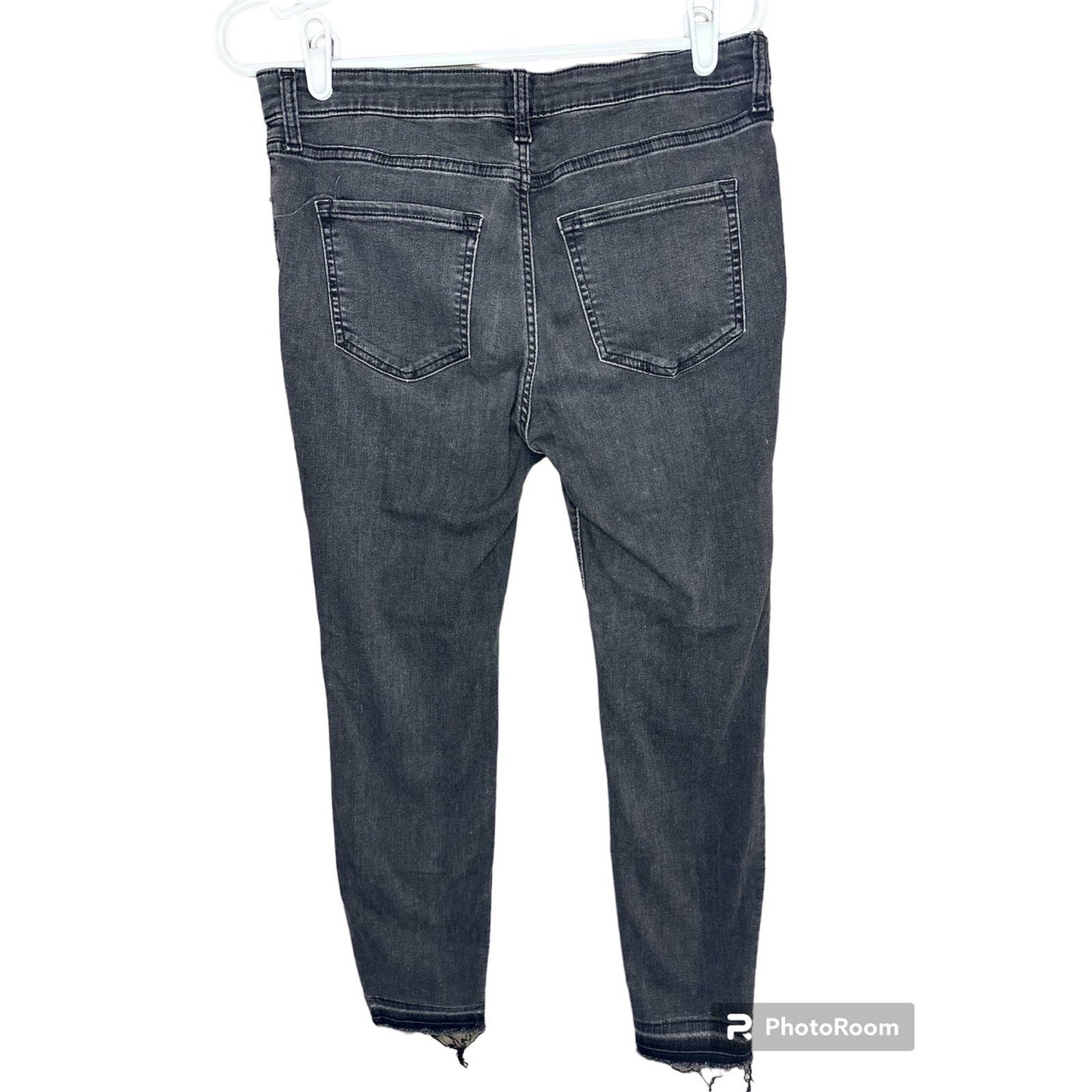 Gap Denim Black Raw Hem Denim Legging Jeans Size 31