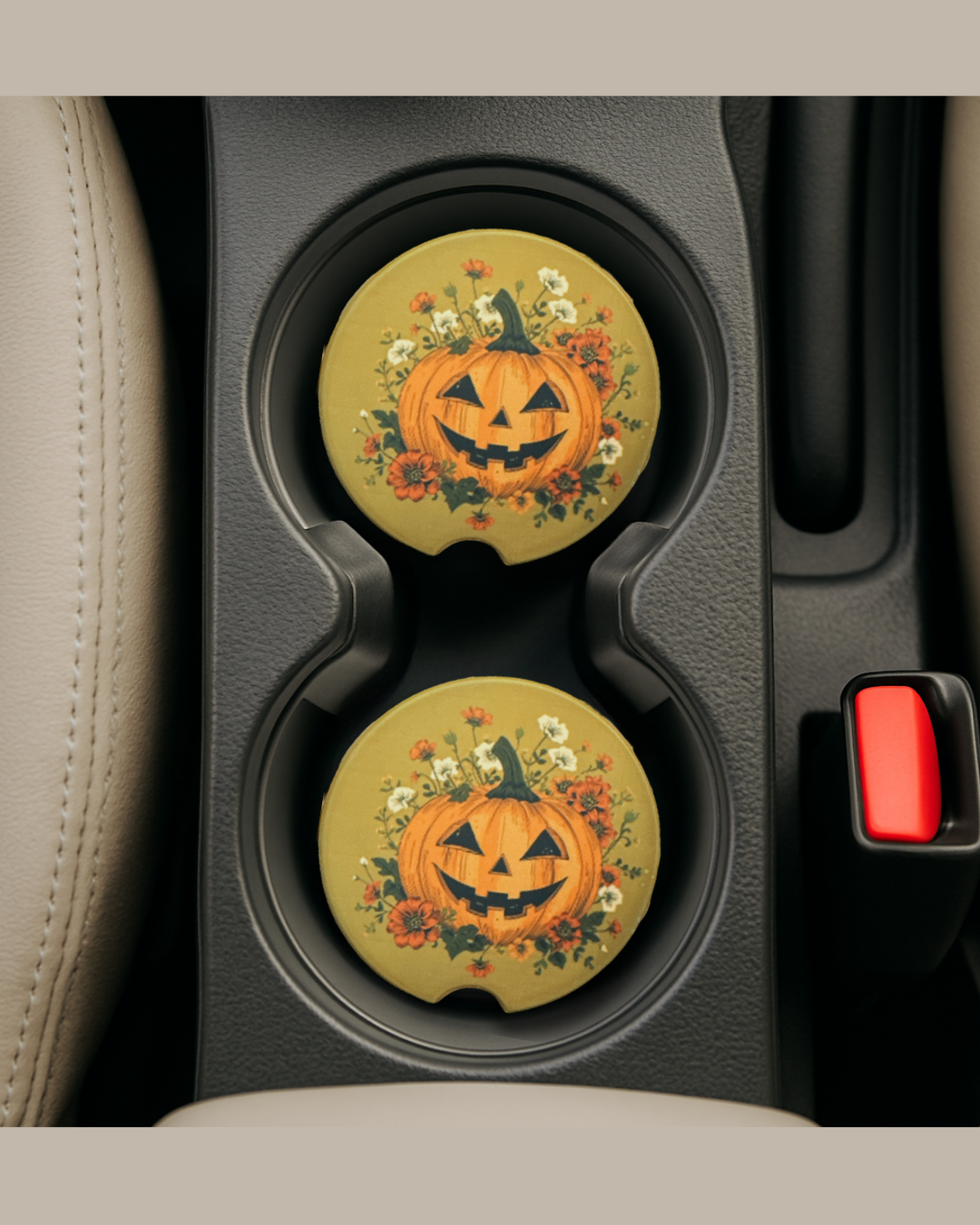 🌟Handmade Sublimated Ceramic Car Coasters – Multiple Designs