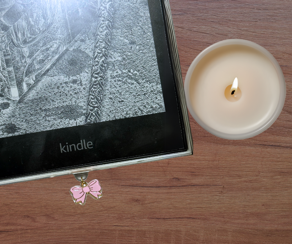 Kindle E-reader dust plug pink bow