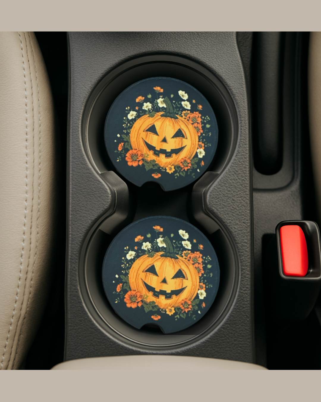 🌟Handmade Sublimated Ceramic Car Coasters – Multiple Designs