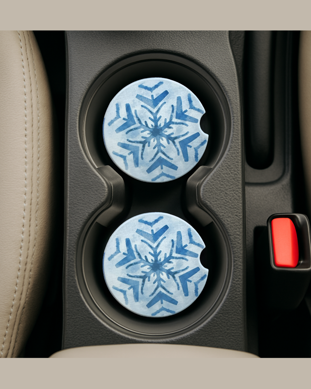 🌟Handmade Sublimated Ceramic Car Coasters – Multiple Designs