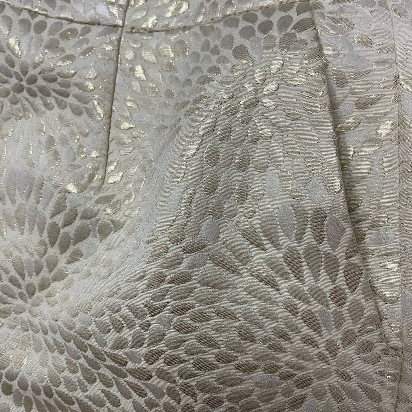 Ann Taylor LOFT Cream White Pencil Straight Texture Print Skirt Size 10