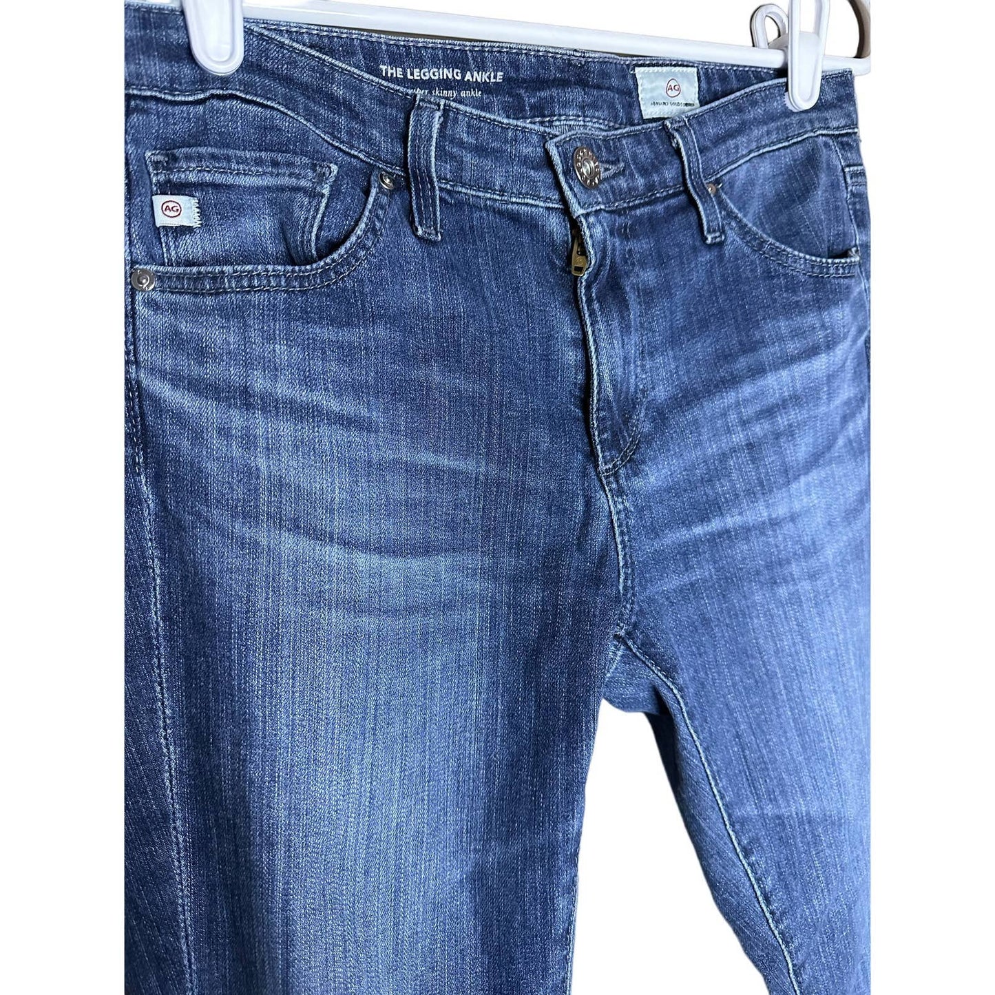 AG Adriano Goldschmied The Legging Ankle Super Skinny Blue Jeans Size 26R
