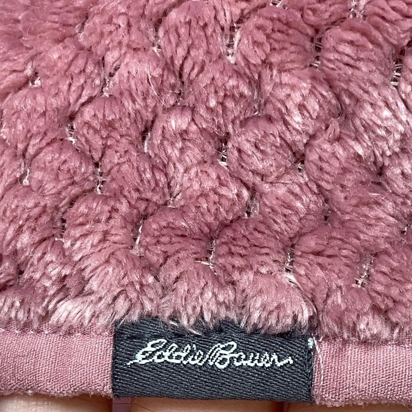 Eddie Bauer Long Sleeve Quarter Button Up Sweatshirt Pullover Pink Fleece| XL