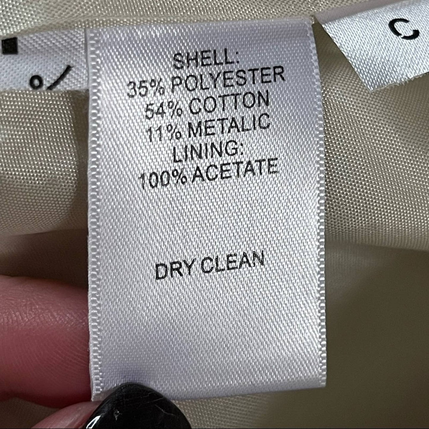 Ann Taylor LOFT Cream White Pencil Straight Texture Print Skirt Size 10