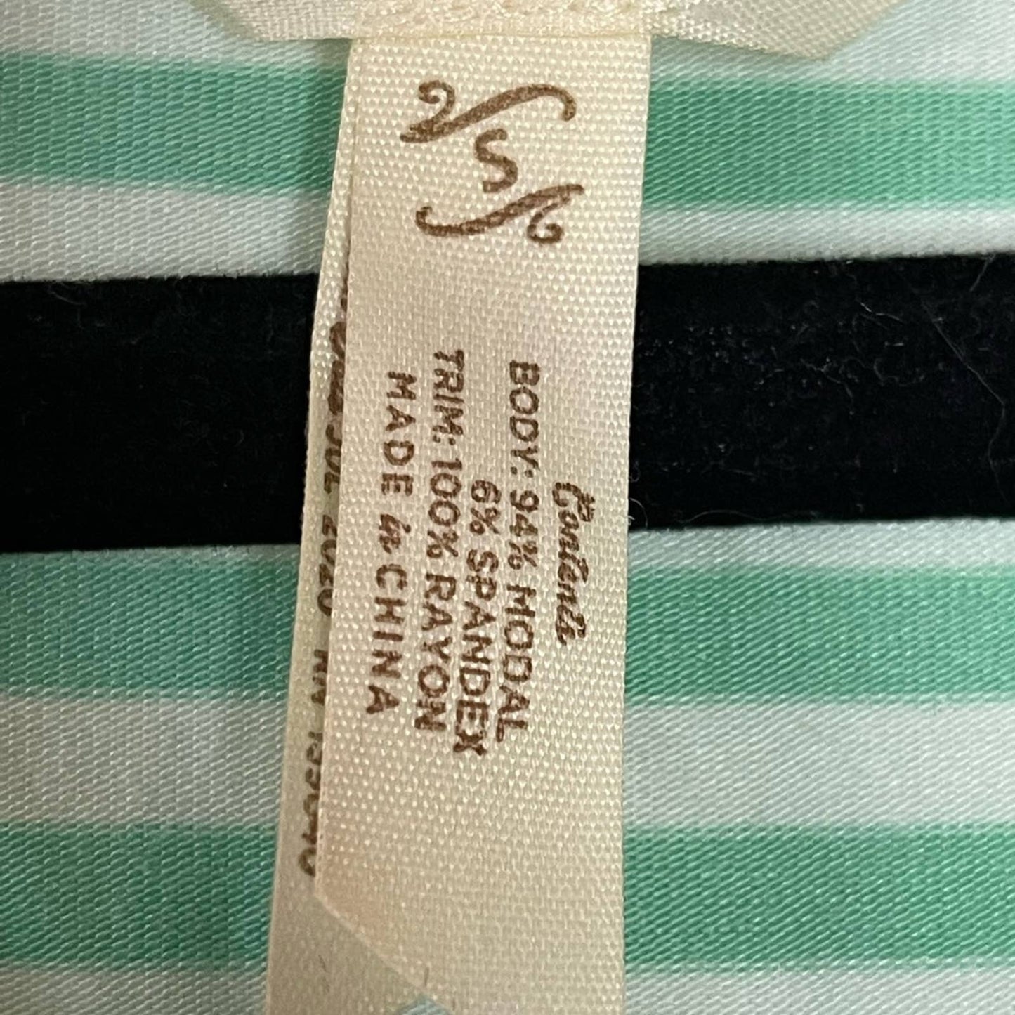 Matilda Jane Long Sleeve Talk To Me Later Stripe Polka Dot Blouse Size Small
