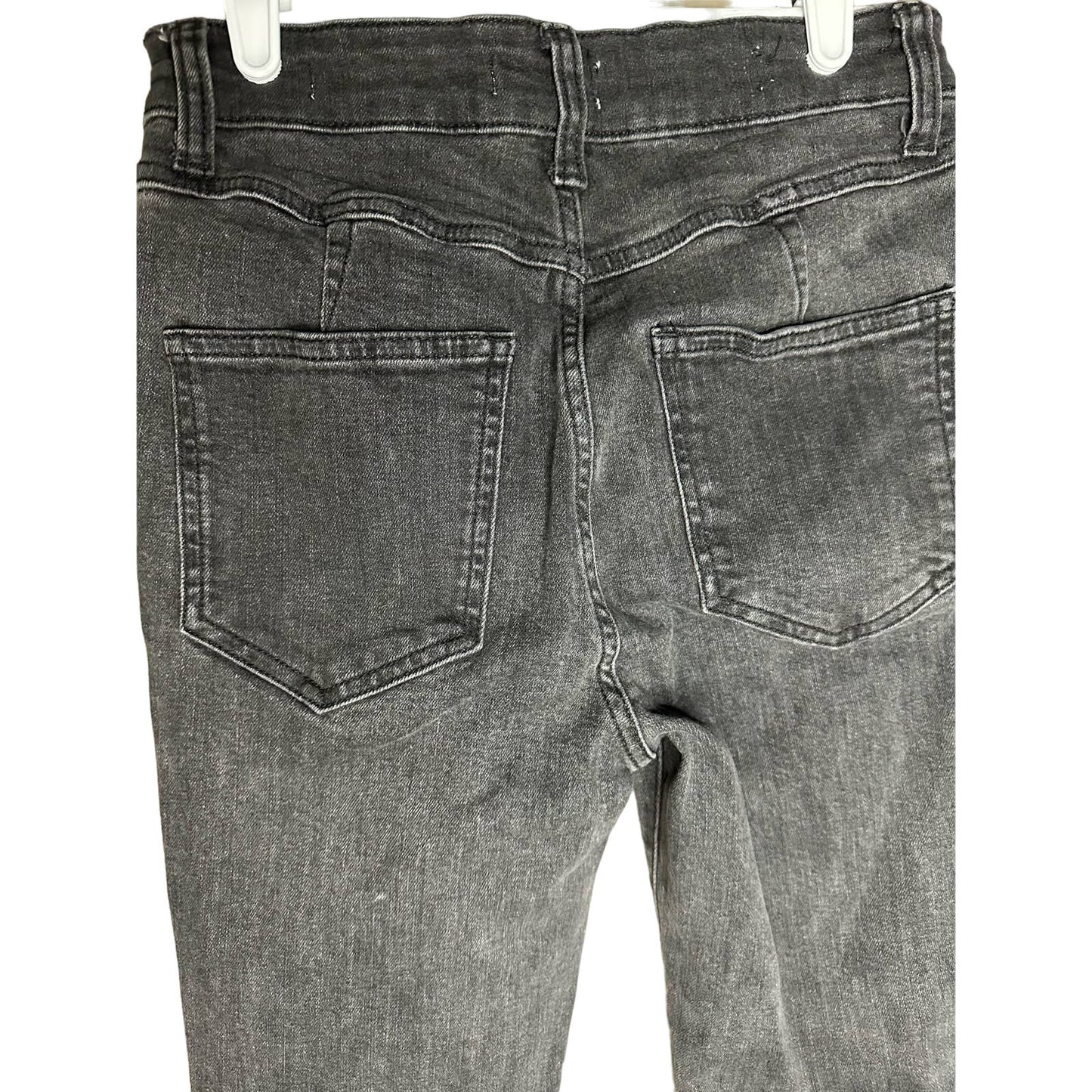 Pilcro&The Letterpress Anthropologie High Rise Skinny Buttonfly Black Jeans| 27