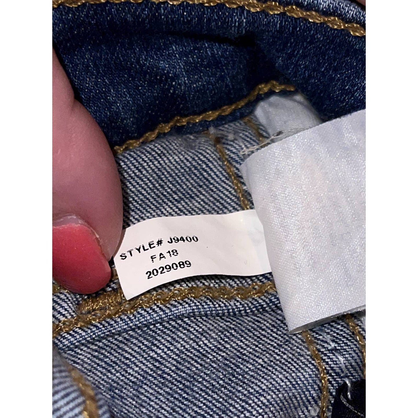 Madewell 10" High- Rise Skinny Denim Blue Jeans Distress Size 24