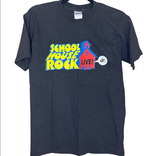 Black Short Sleeve School House of Rock Junior Live Tee Size Small