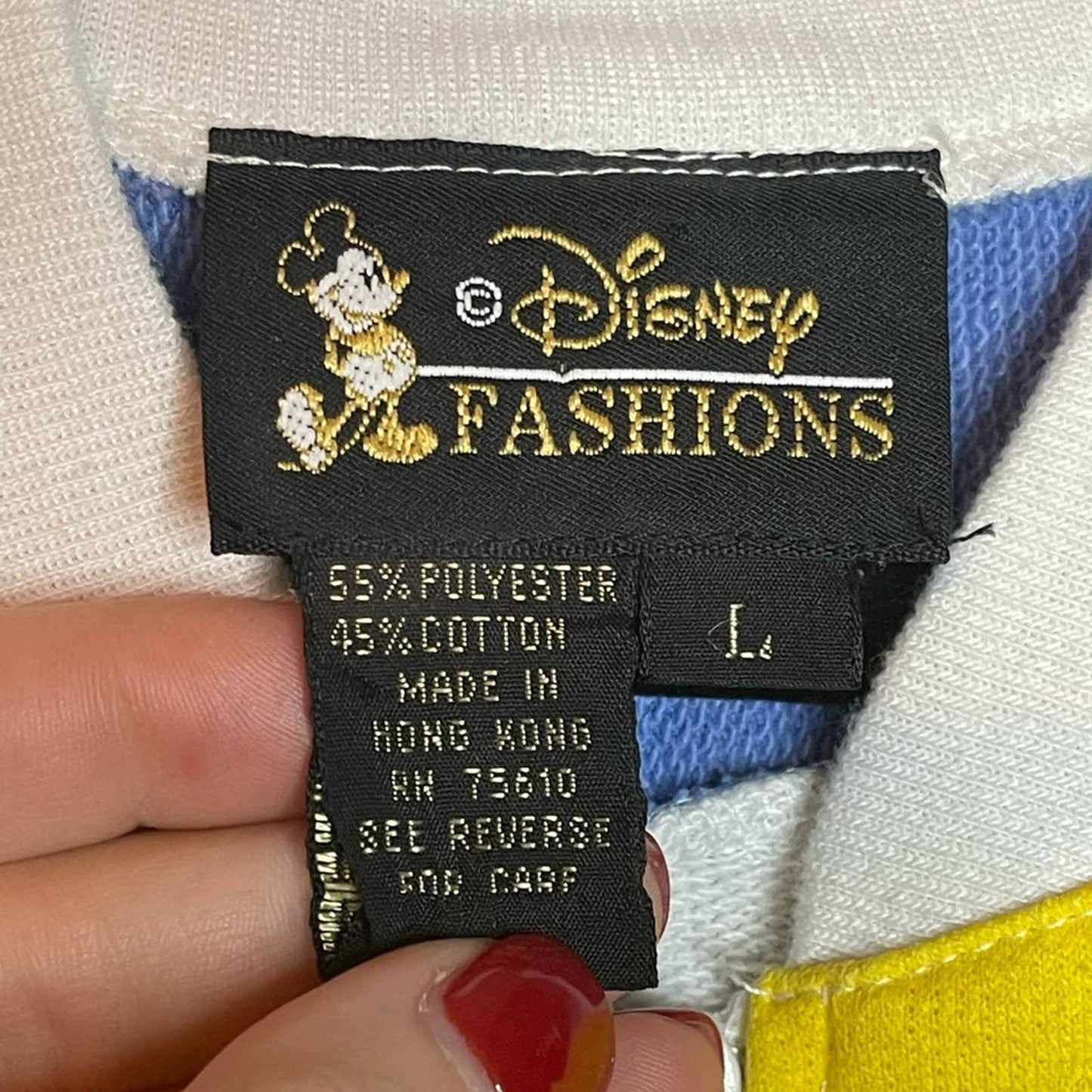 Disney Fashions Goofy Sports Color Block Zip Up Jacket Size Large