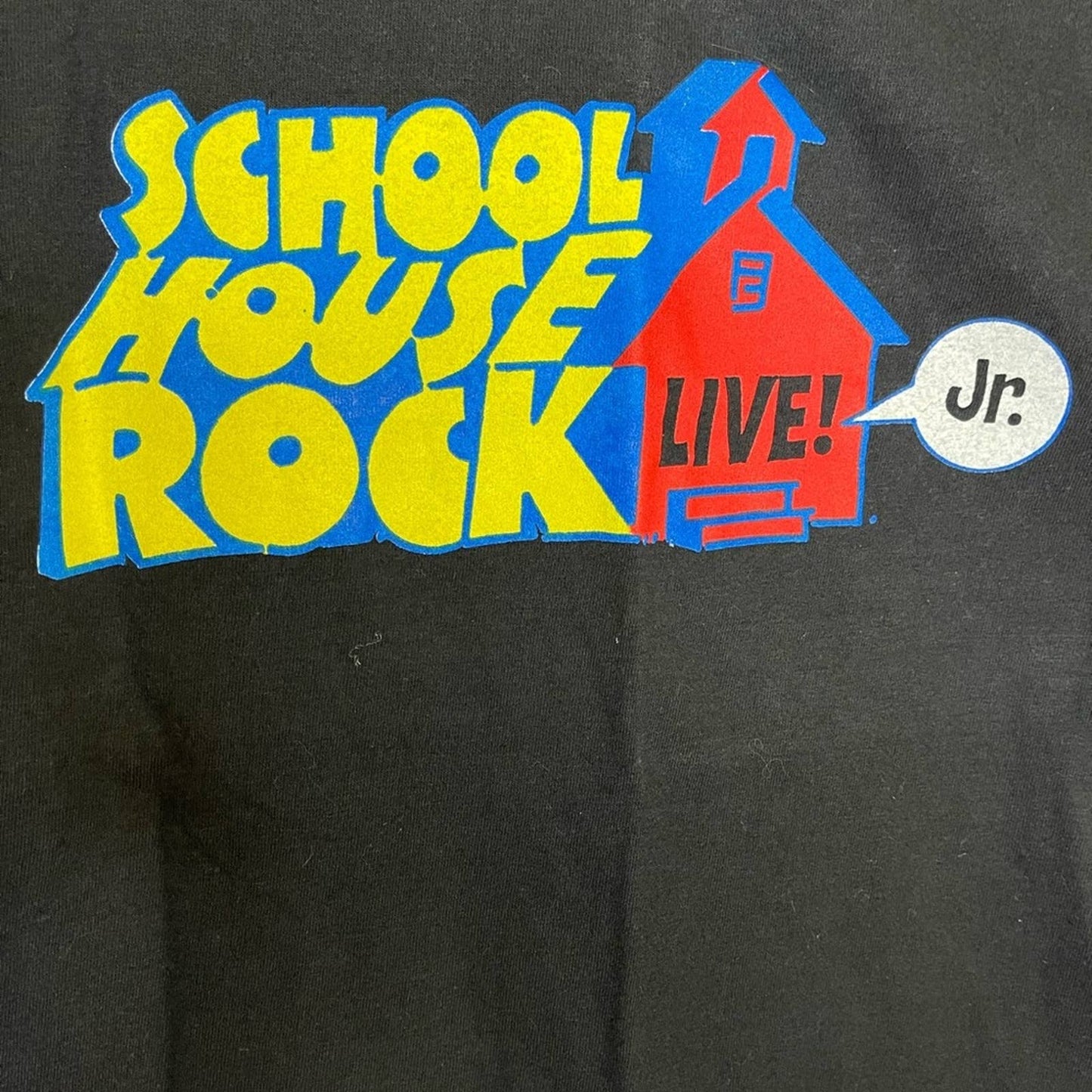Black Short Sleeve School House of Rock Junior Live Tee Size Small