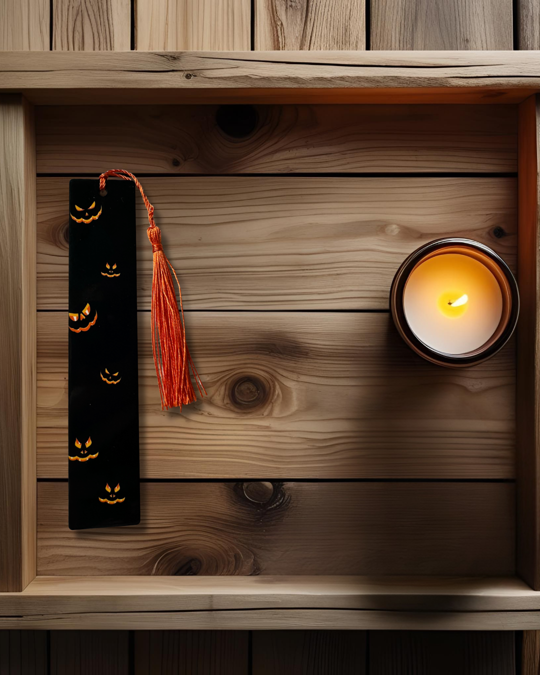 Seasonal Sneak Peek|Handmade Hardboard Halloween Fall Bookmark| Handmade Gifts for Book Lovers & Readers