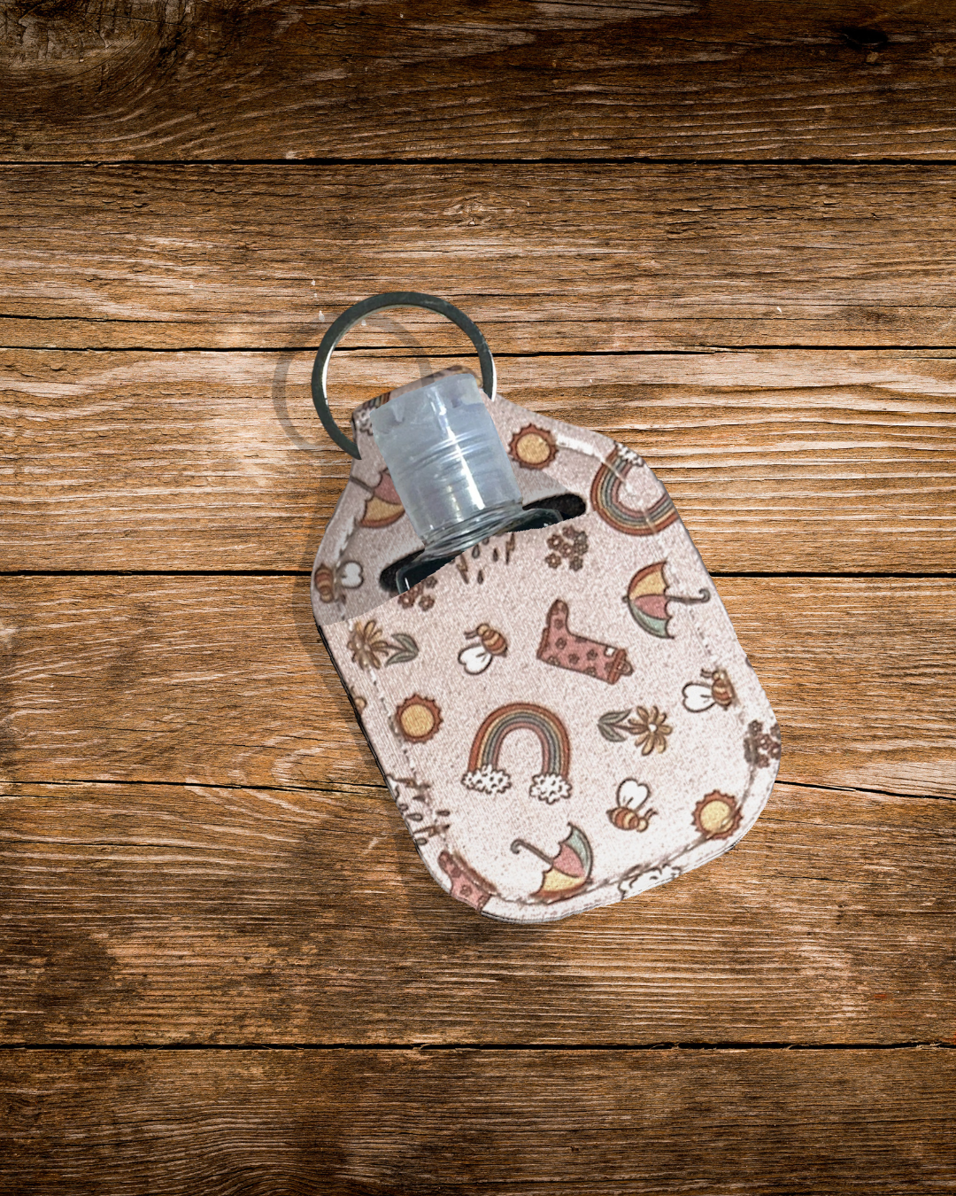 Sublimated Hand Sanitizer Holder Keychains – Travel Sanitizer Case for Teachers, Moms & On-the-Go Gifting