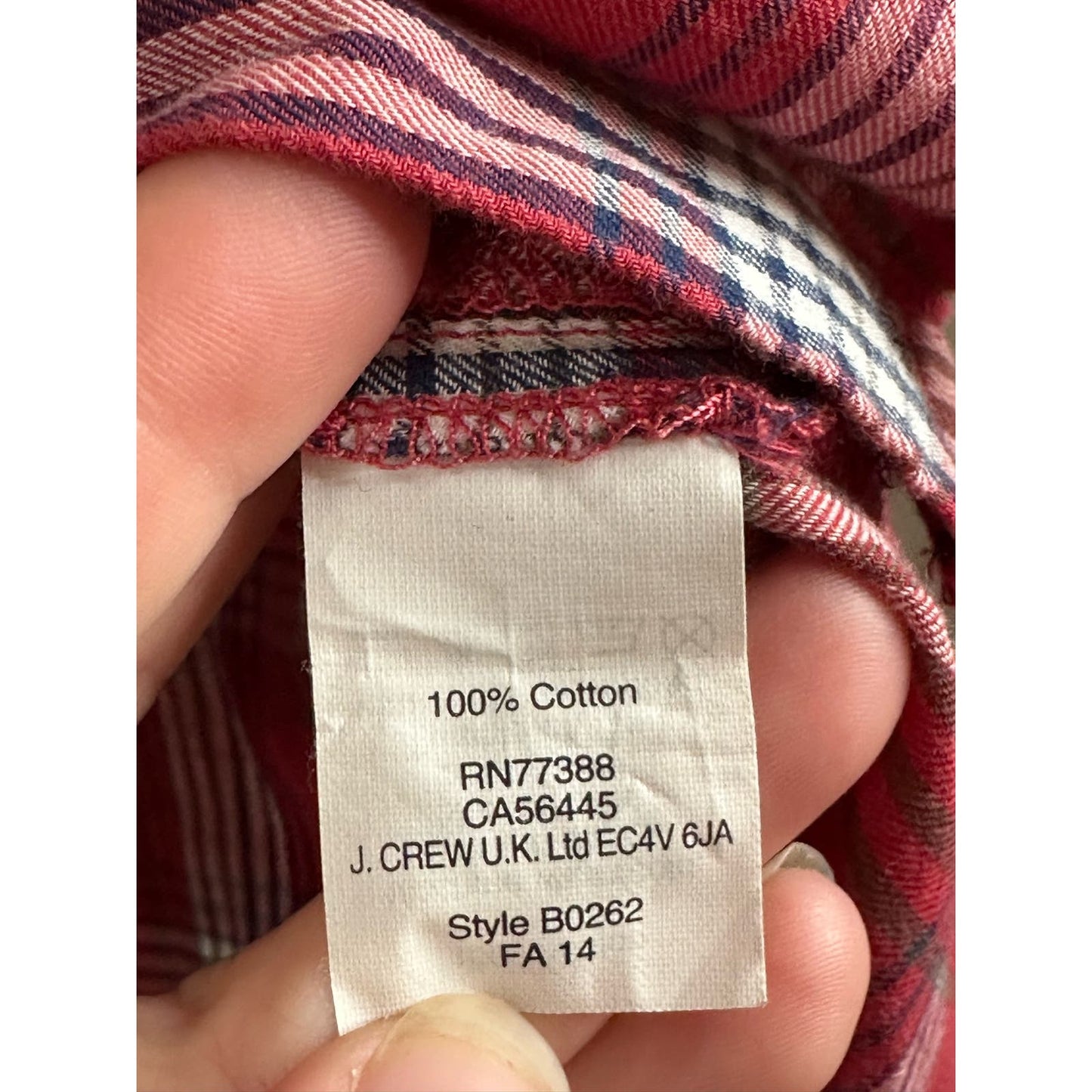 Madewell Ex-Boyfriend Long Sleeve Button Down Flannel Plaid Blouse Size Small