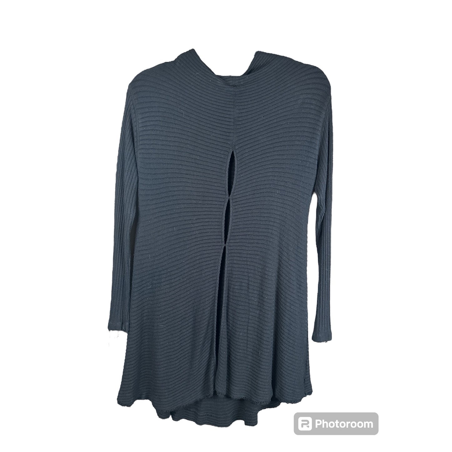 We The Free Long Sleeve 'Lovers Rib Thermal' Tunic Open Back Cowl Neck Size S