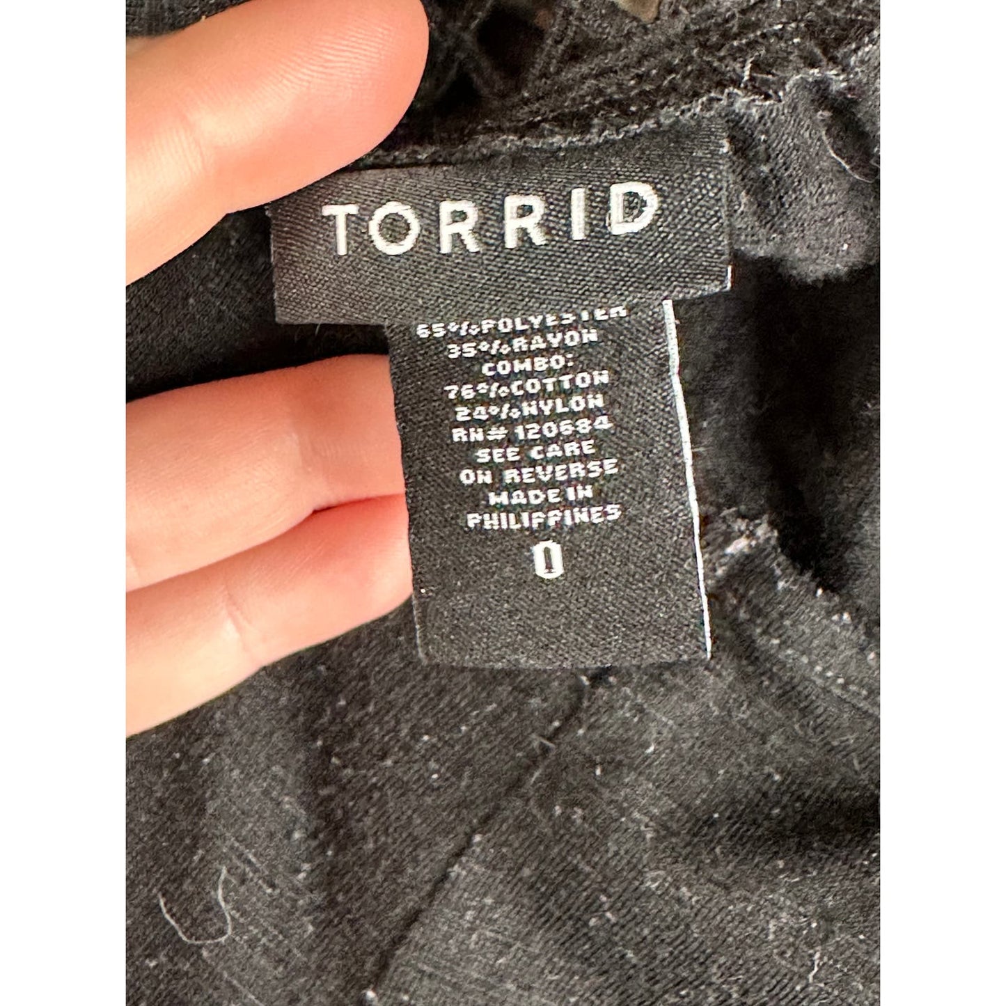 Torrid Black Sleeveless Scalloped Hem Scoop Neck Keyhole Tank Top Size 0X