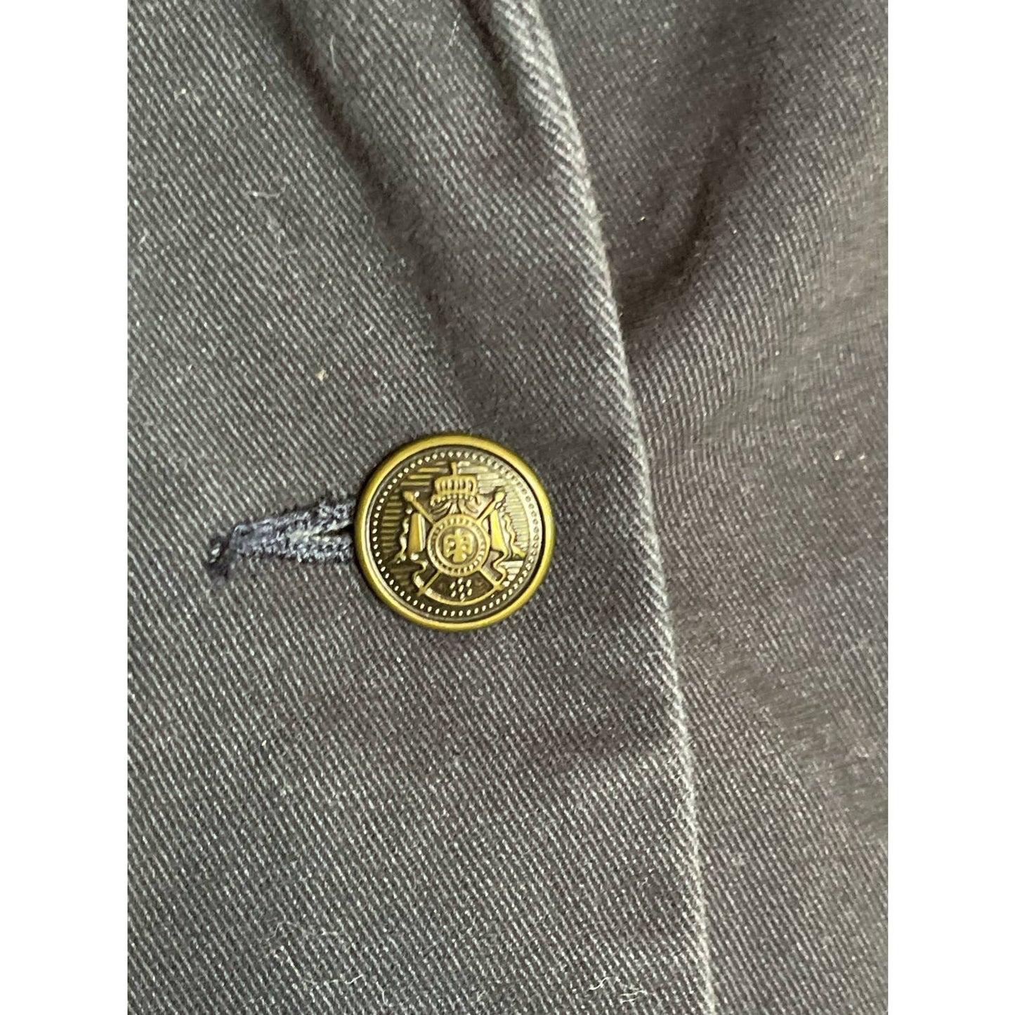 BDG Urban Outfitters Navy Blue Long Sleeve Elbow Patches Blazer Size Medium