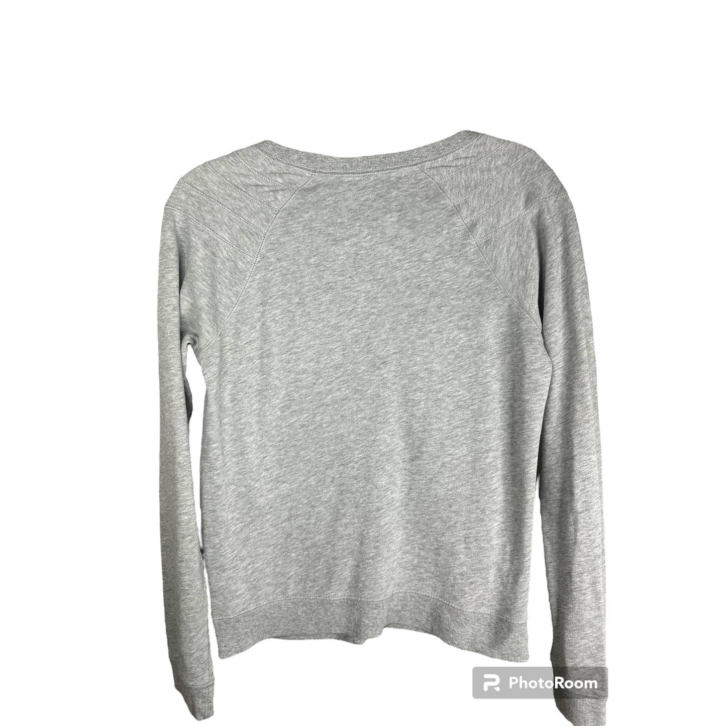 Victoria’s Secret Grey Long Sleeve Scoop Neck Sweatshirt Size Small