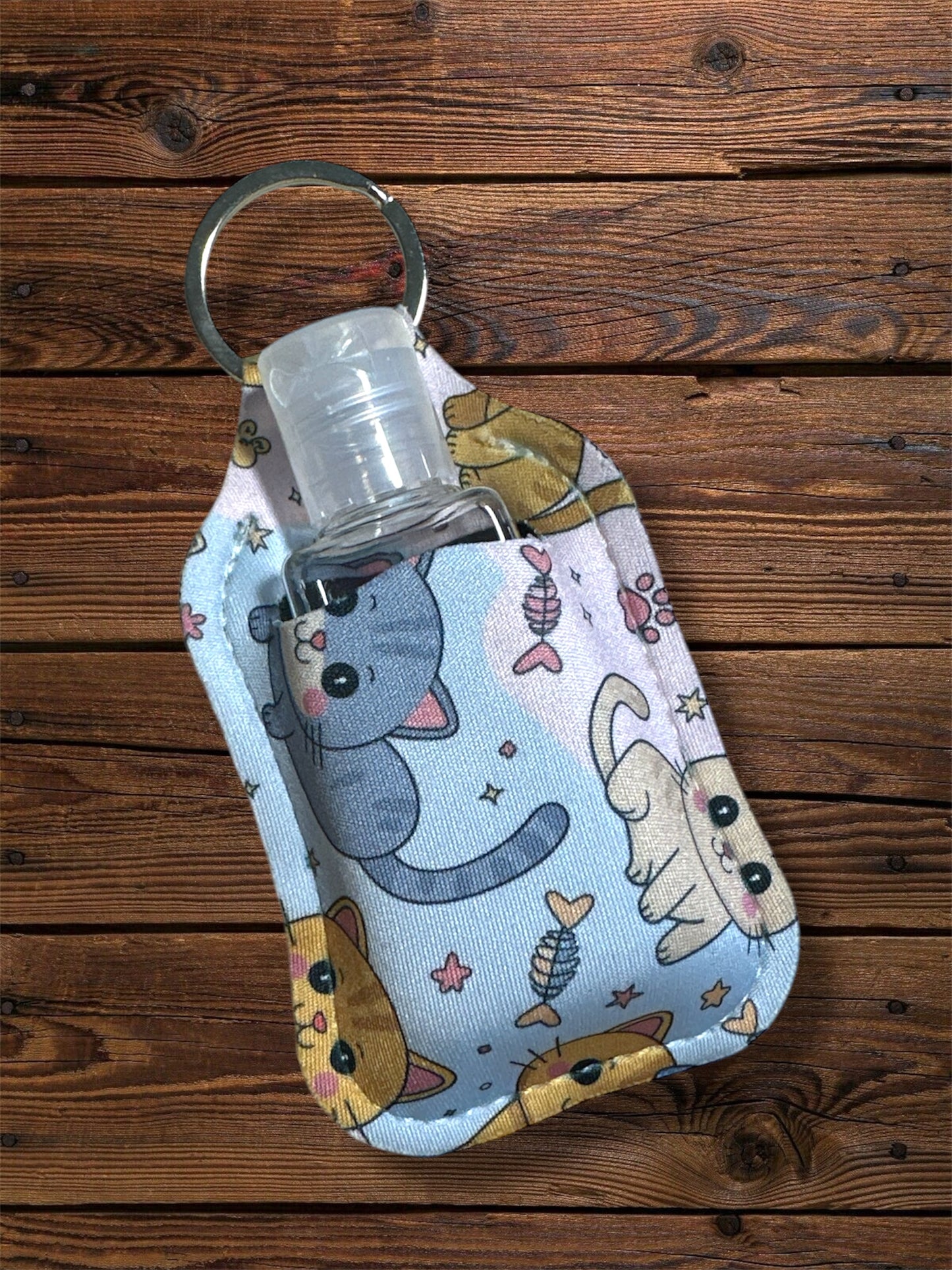 Sublimated Hand Sanitizer Holder Keychains – Travel Sanitizer Case for Teachers, Moms & On-the-Go Gifting